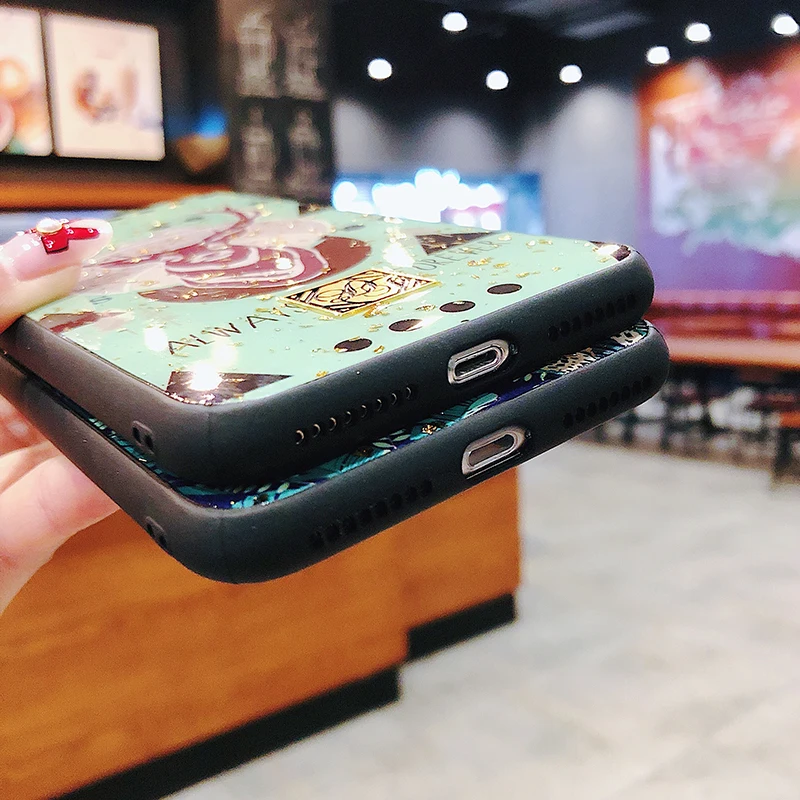 Новые эпоксидные леопардовые листья лося Капа чехол для iPhone 6 S 7 8 Plus X XS MAX XR Чехлы