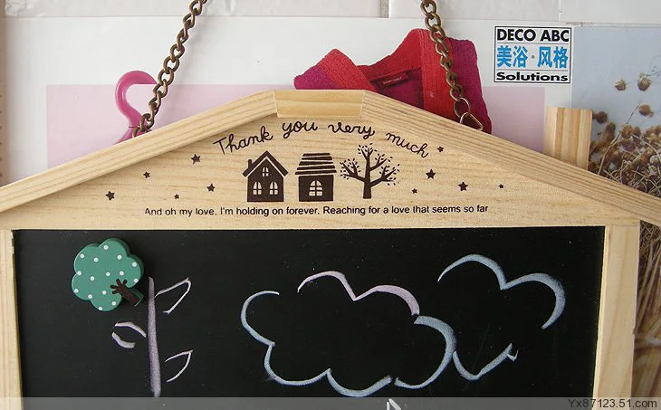 Корейская деревянная доска может быть соединена с грифельная для сообщений