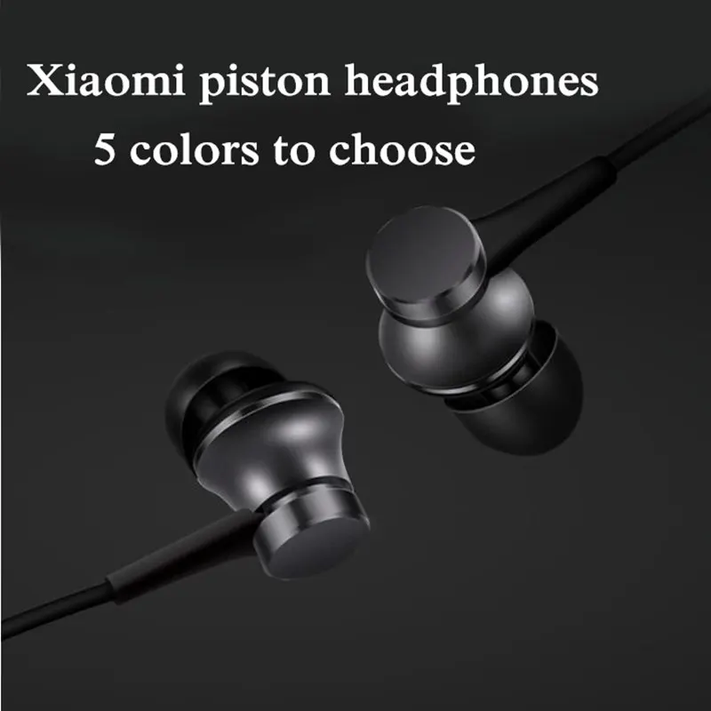 Оригинальные наушники Xiaomi mi Youth Version с микрофоном и управлением проводом In-Ear Piston для смартфонов Huawei Samsung.