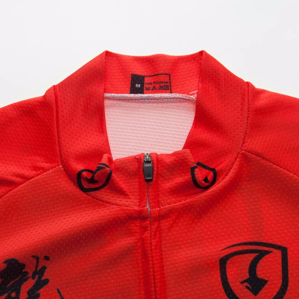 Унисекс однотонная красная китайская картина написанная чернилами короткая