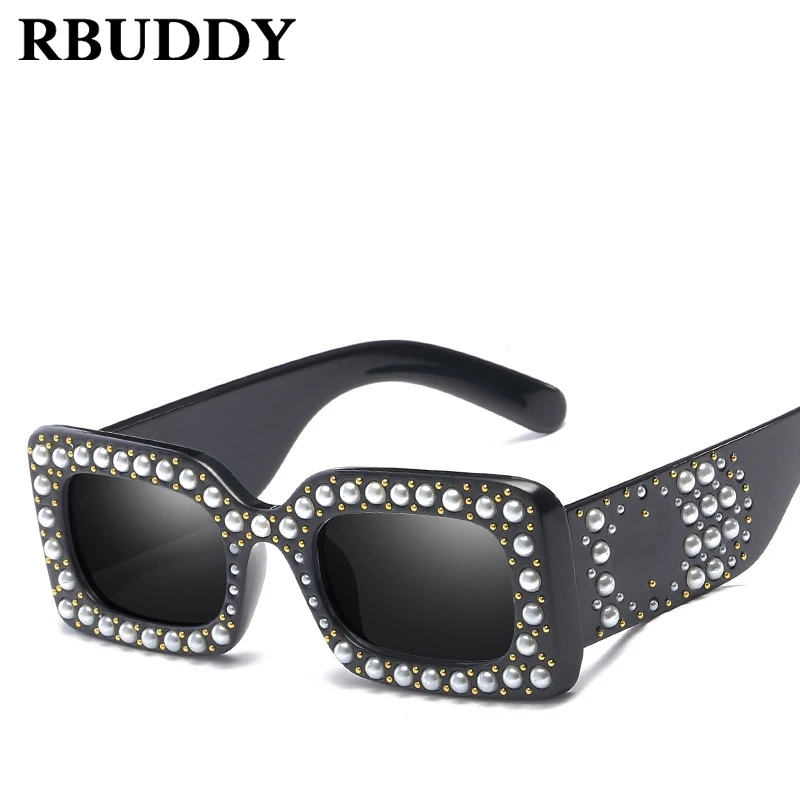 RBUDDY жемчужный прозрачный солнце Стекло es ретро лето негабаритных солнцезащитные