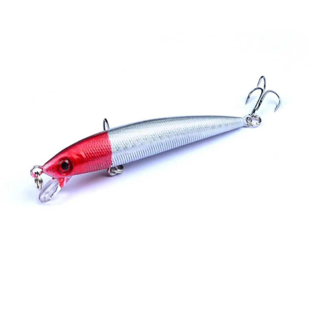 1 шт 9 см 6 2 г Minnow приманки для ловли рыбы пластиковые воблеры и крутящиеся 3D глаза