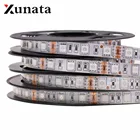 Светодиодная лента XUNATA 12 В постоянного тока 5050 RGB 60 светодисветодиодный sm IP20 IP65, водонепроницаемая гибкая ленсветодиодный, светодиодное освещение для украшения дома, 1 м2 м5 м
