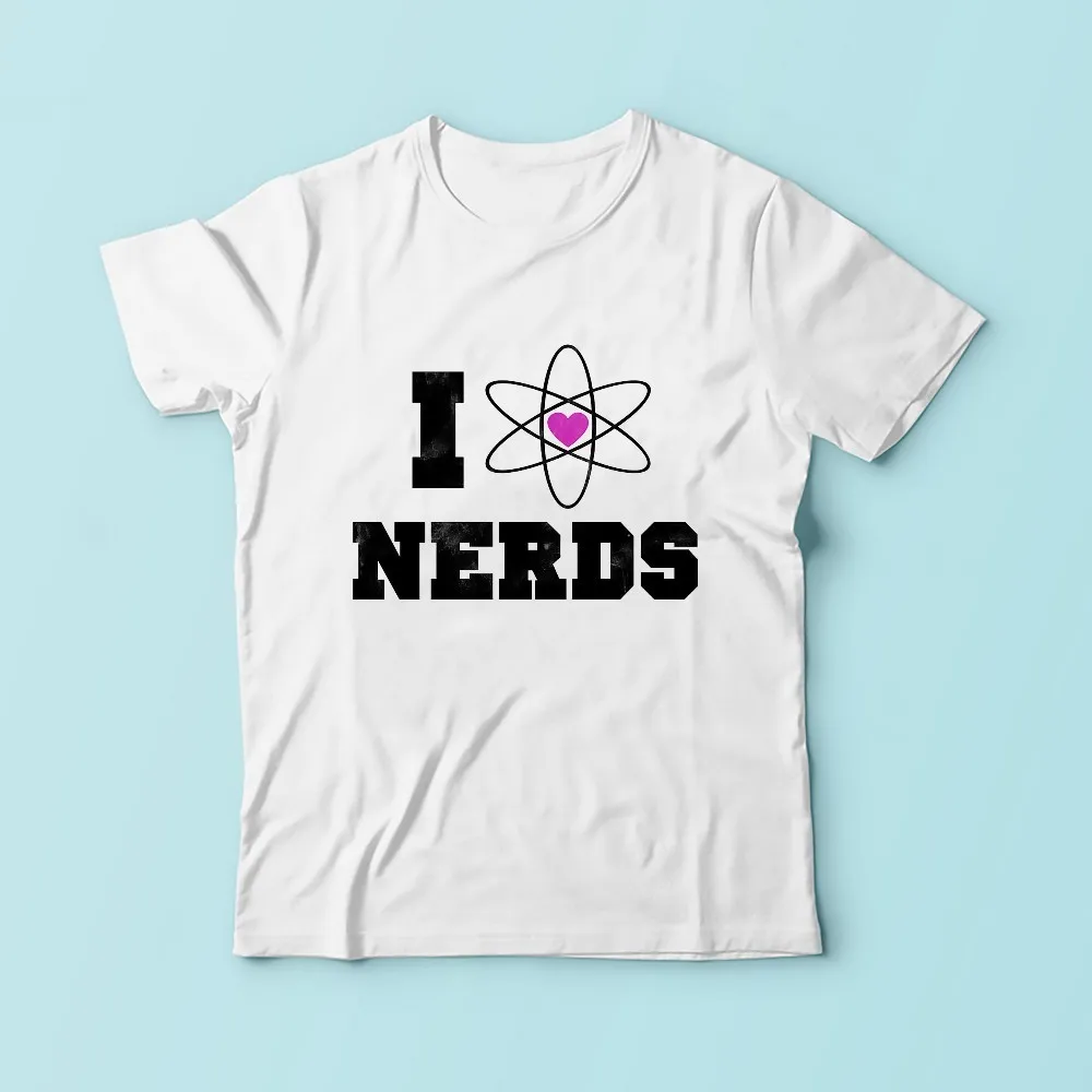 Забавная футболка с надписью I LOVE NERDS Мужская брендовая JOLLYPEACH новинка 2018 белая