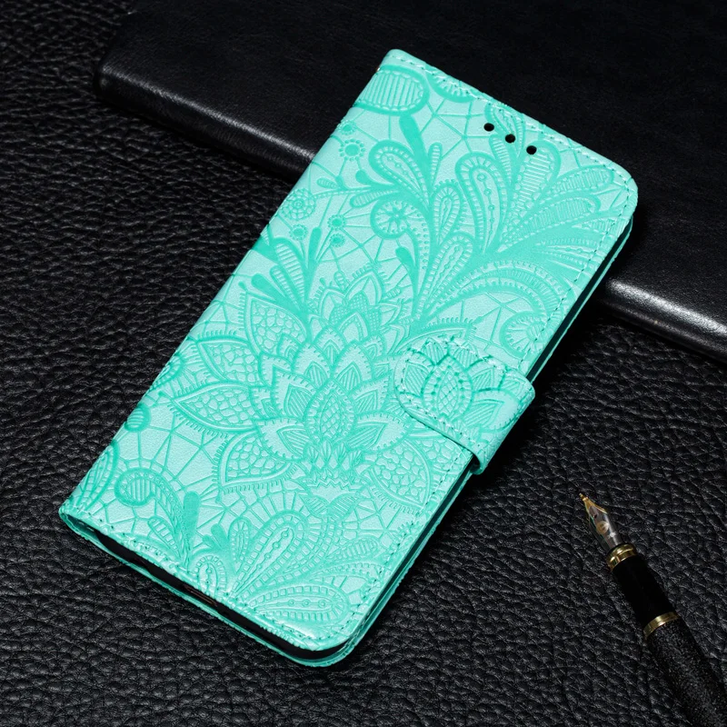 Чехол Red mi 6 7A Note 7 6 Pro, кожаный чехол с кружевным цветком и откидной крышкой s для Xiao mi Red mi K20 mi 9T Pro 8A 8, чехол на A2 Lite CC9, кошелек-книжка