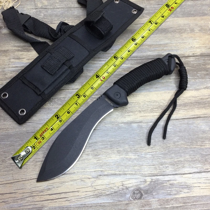 Новый Полный Tang Открытый охотничий нож с фиксированным лезвием тактический