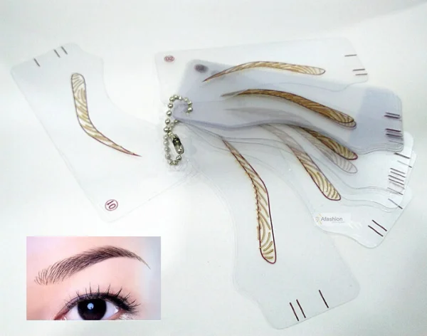 12 шт. трафареты для перманентного макияжа бровей шаблонная модель набор