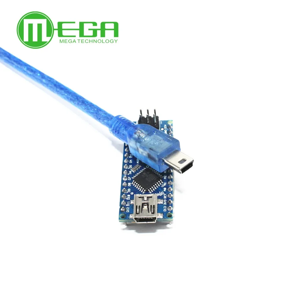 Плата Nano 3,0 ATmega328 FT232RL Mini-USB с USB-кабелем, 1 комплект