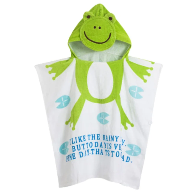 Милое Банное Полотенце Унисекс детское пляжное банное полотенце с капюшоном и
