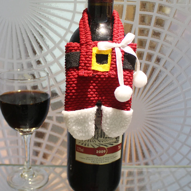 Рождественский костюм Санты украшение стола нож и чехол для вилок Набор