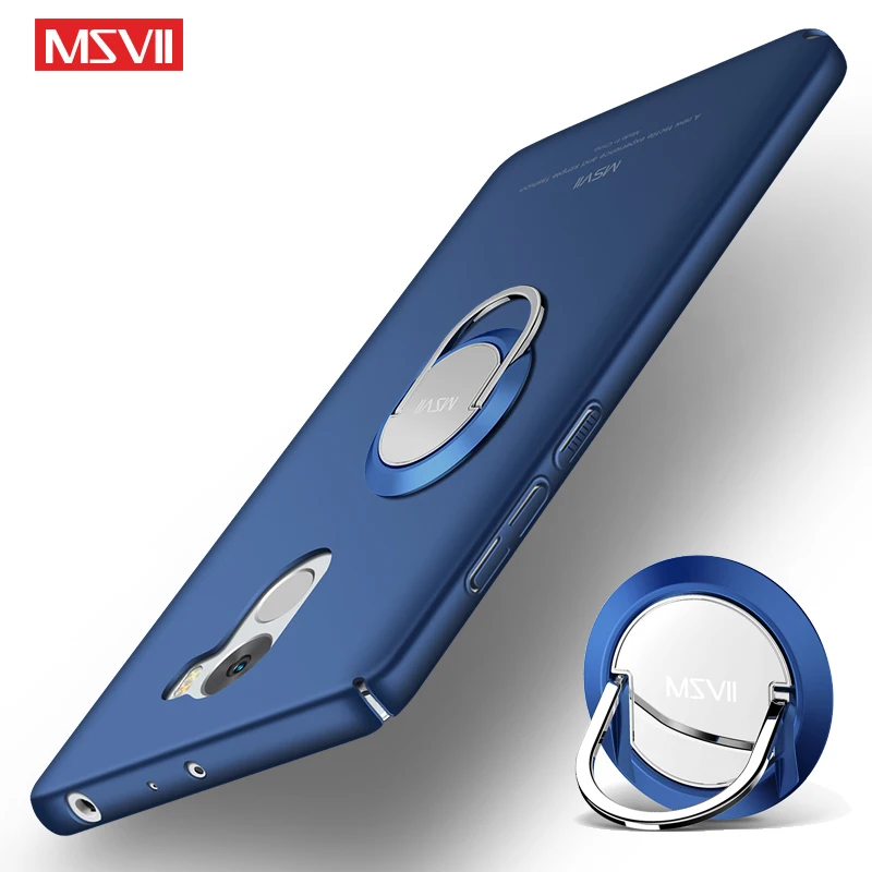 Чехол MSVII для Xiaomi Redmi 4 Pro Тонкие Матовые чехлы Xiomi чехол с кольцом держателем Redmi4