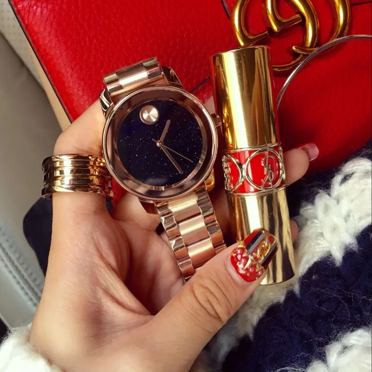rose gold Высокое качество роскошные женские часы с кристаллами женские золотые часы под платье. Модные часы в подарок стразы женские черные наручные часы Mashali - Цвет: rose gold