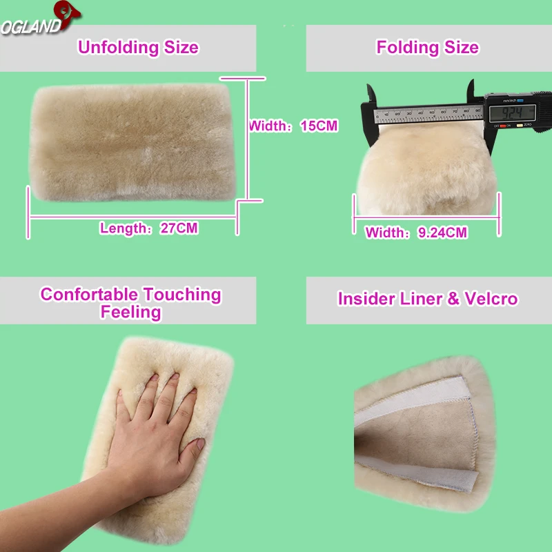 Автомобильные подлинные накладки из овечьей кожи для автомобильного ремня