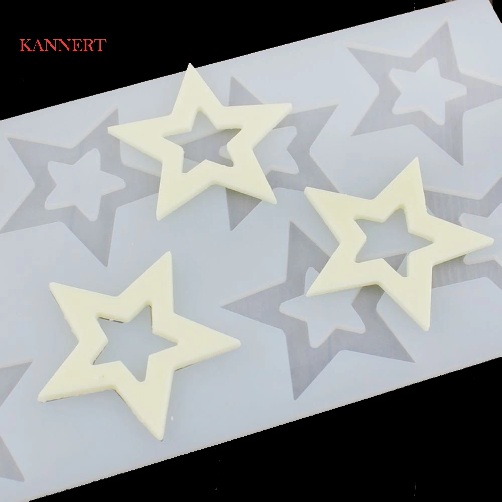 Силиконовая антипригарная форма KANNERT 3D в форме звезды для украшения свадебного