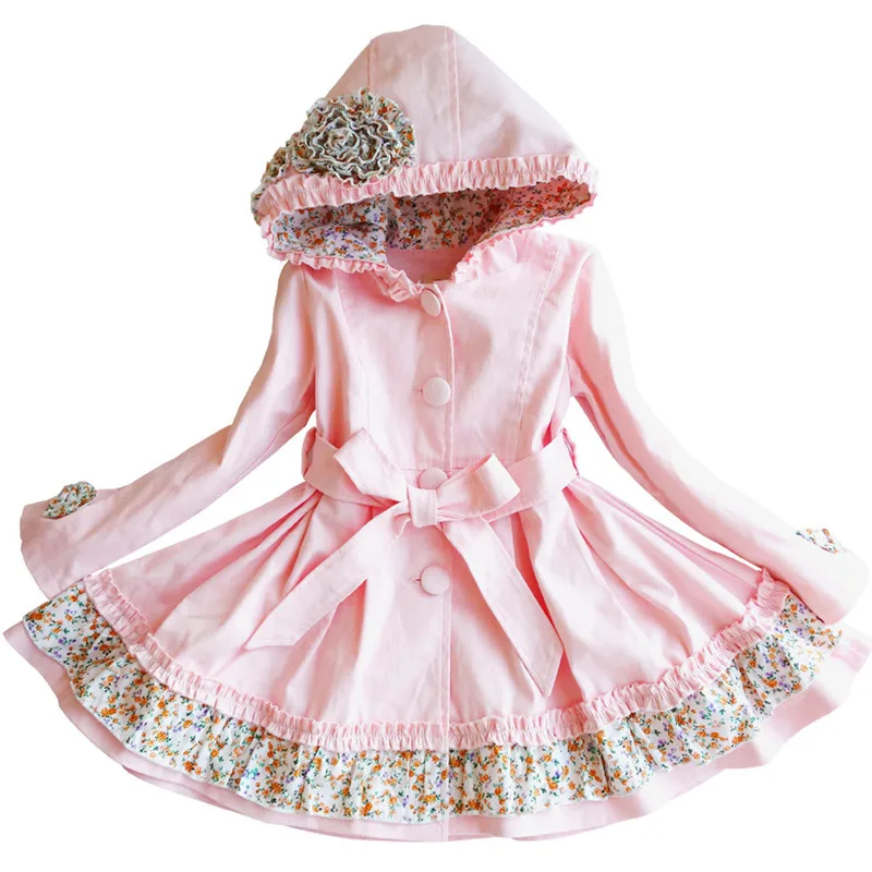 Пальто для девочек на весну и осень Качественная верхняя одежда малышей