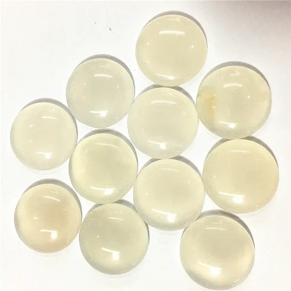 white agate Газель 12 шт. кабошоны из натурального камня Круглые бусины 25 мм тигровый глаз Малахит Агаты опал модные бусины для изготовления ювелирных изделий - Цвет: white agate