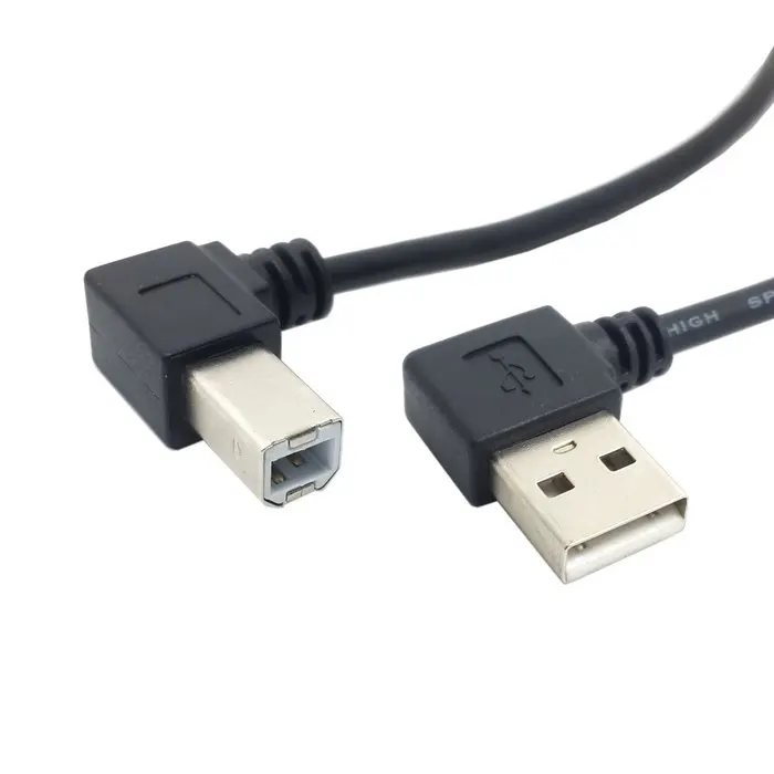 Кабель для принтера с левым углом 90 градусов разъем а папа USB 2 0 в 20