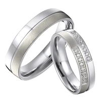 mens bridal wedding band fashion jewelry finger rings silver color alliances anniversary love couple rings for women