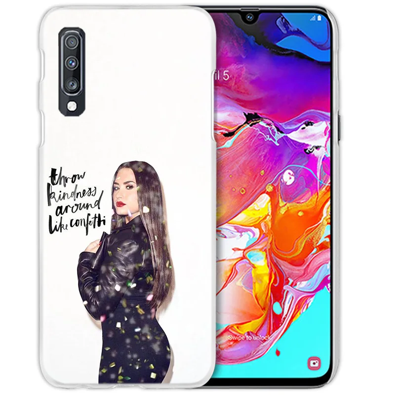 Demi Lovato Case for Samsung Galaxy M40 A50 A80 A70 A60 A40 A30 A20e A10 J4 J6 Plus J8 S10e S10 5G Hard PC Phone Cover Capa