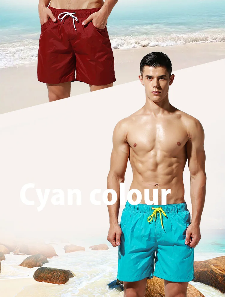 Sunny Мужской сплошной купальный костюм Гавайские бордшорты спортивные de bain homme Купальники Купальный костюм для джоггера Лайнер Красочные Сетки