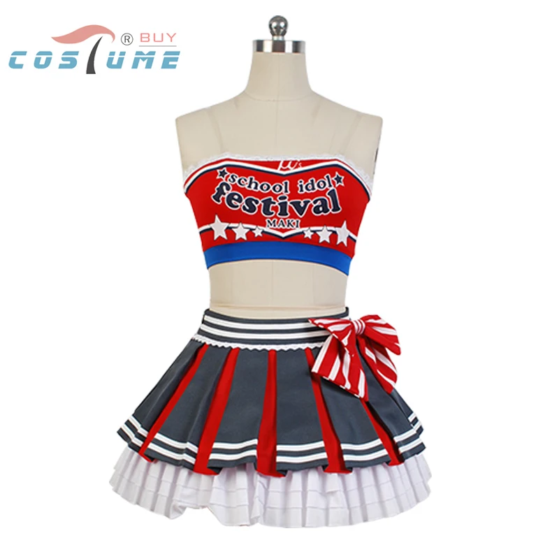 Отлично! Женский костюм для косплея Love Live Maki Nishikino Cheerleader аниме карнавальный на