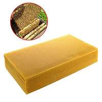 10pcs 200415mm honeycomb beeswax foundation beehive wax frames base sheets bee comb honey frame high quality beeswax sheet