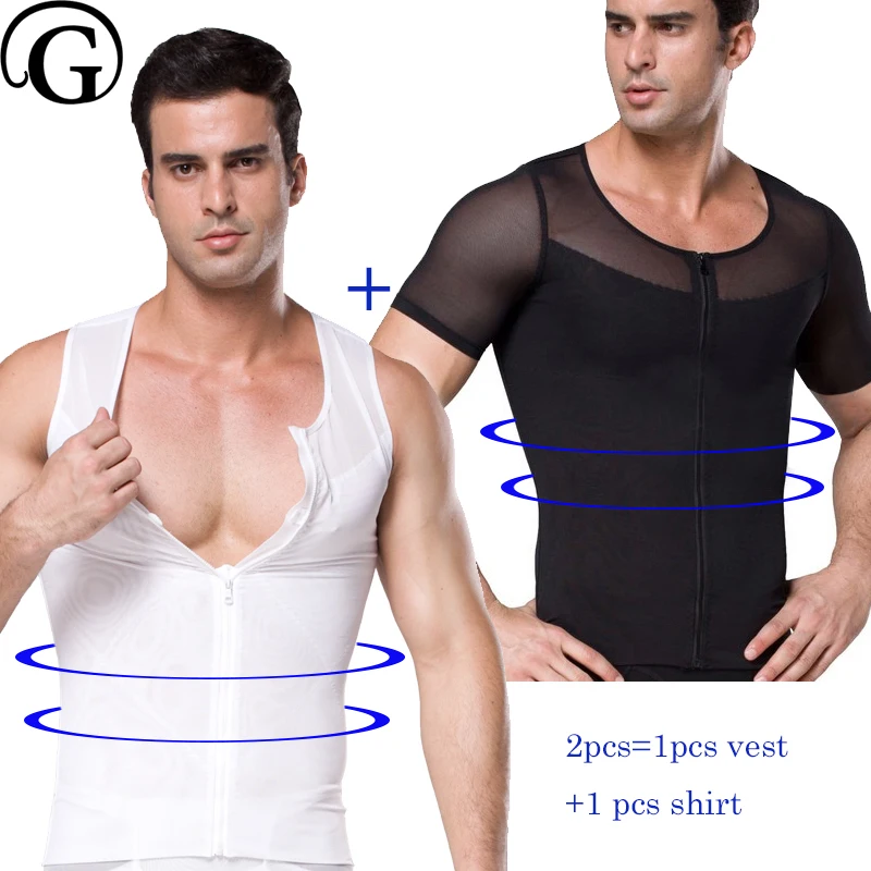 PRAYGER 2 шт. в х стилях Для Мужчин Body Shaper талии BellyTummy триммер жилет Управление