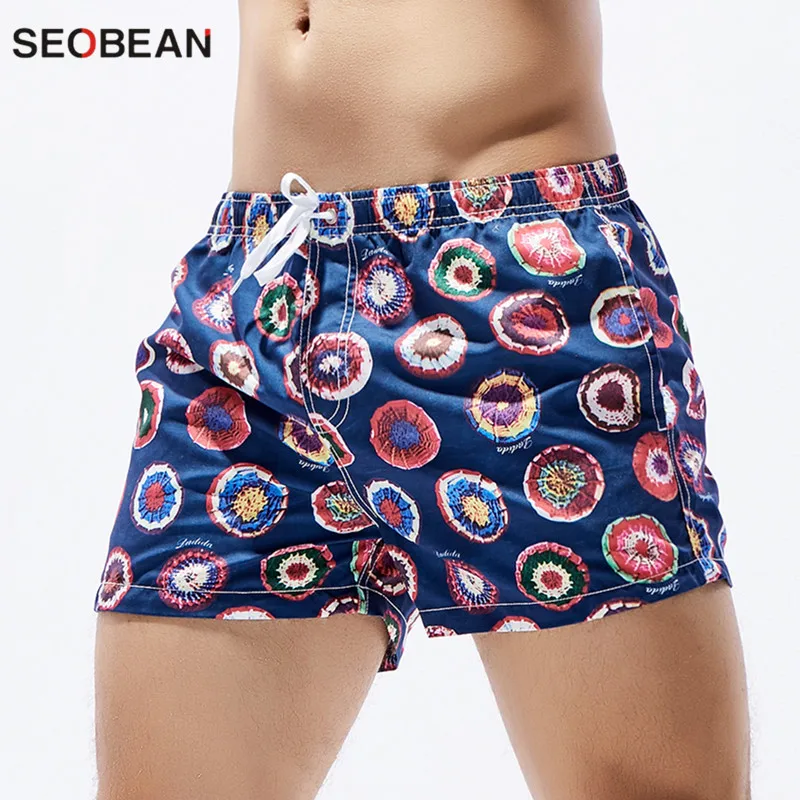 SEOBEAN брендовые шорты, цветные мужские пляжные шорты для отдыха, летние пляжные шорты для мужчин