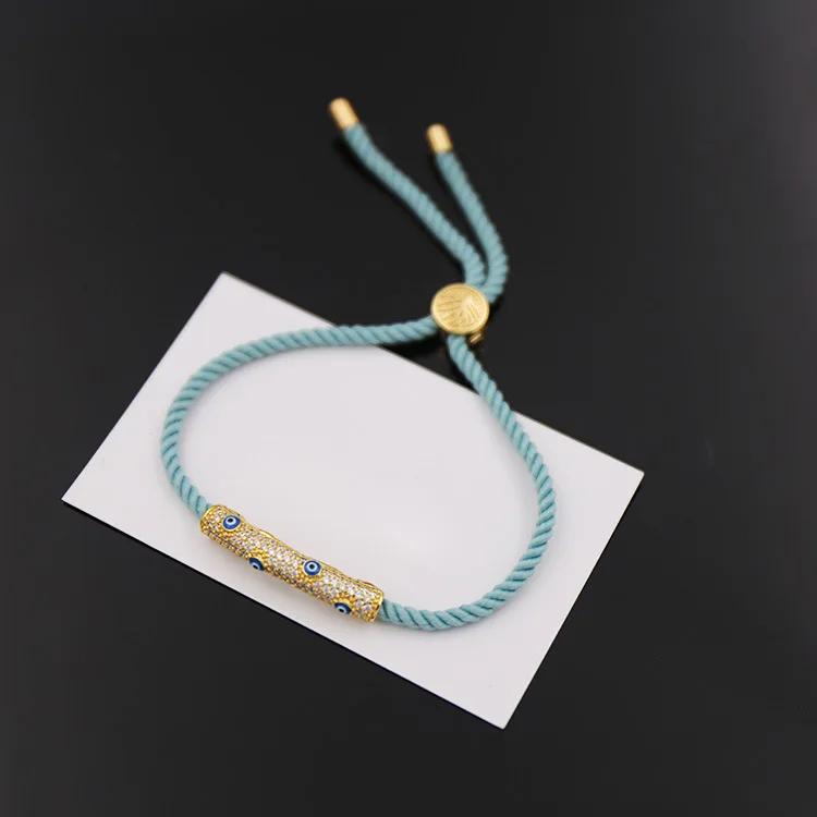 Женский браслет с инкрустацией глаза фианитами|bracelet cz|turkish eye braceleteye bracelet |