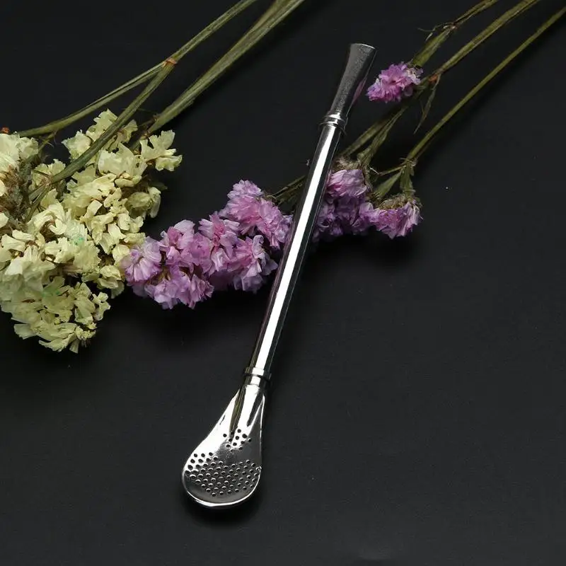 Шикарный Yerba Кофе специальная ложка для смешивания Нержавеющая сталь трубочка