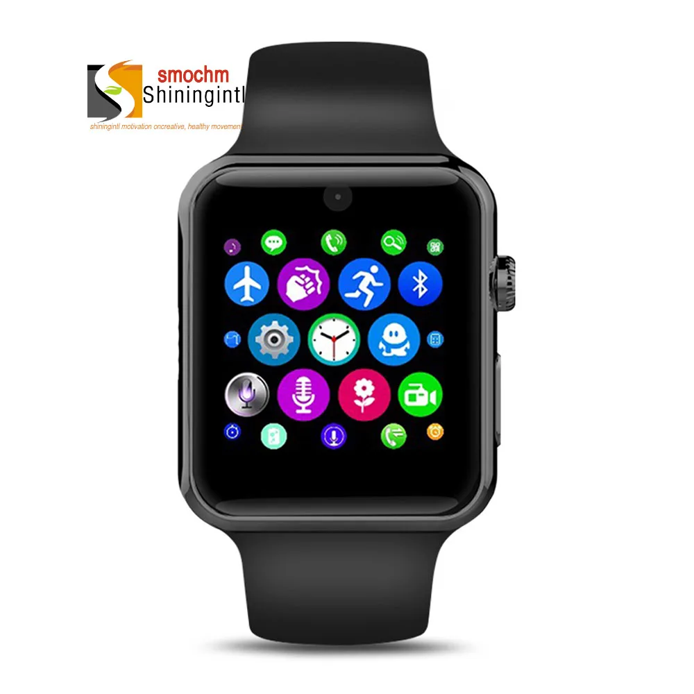 GSM Bluetooth SmartWatch телефон MTK2502C камера SIM карта силиконовые спортивные часы для Apple Iphone
