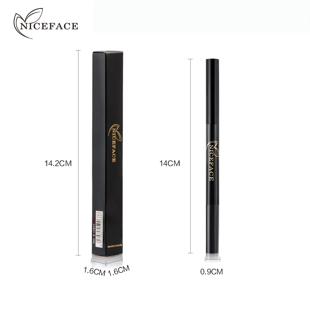 Niceface автоматический карандаш с двойной головкой для увеличения бровей