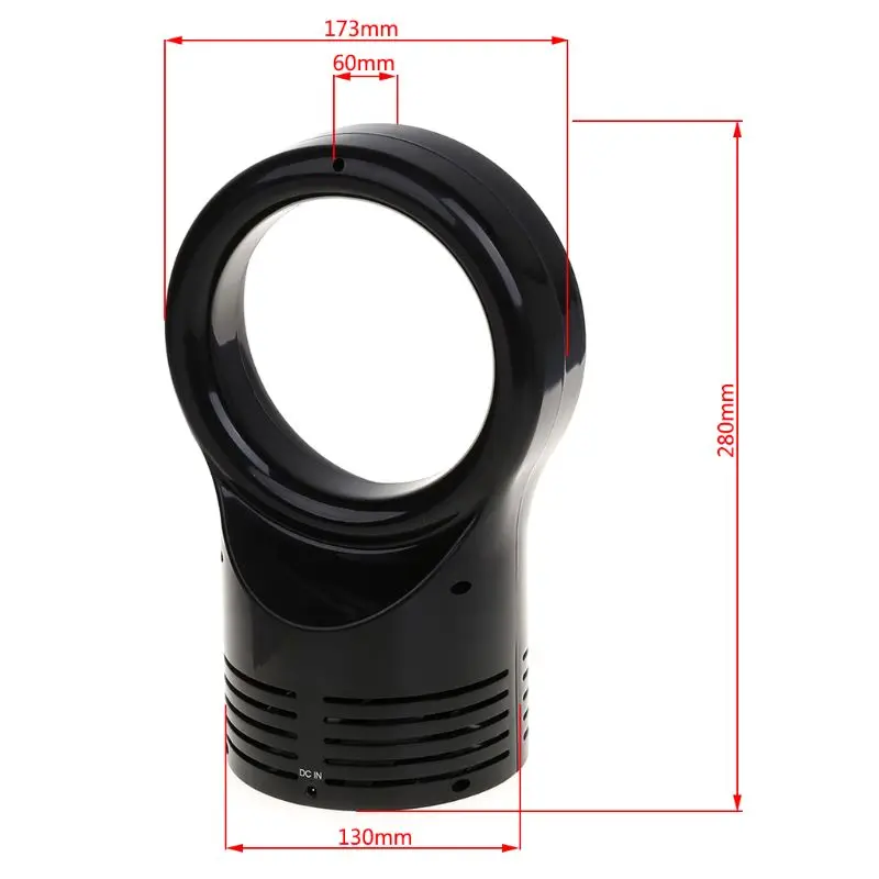 

YAM 1PC Portable Mini Bladeless Fan Adjustable Second Speed Super Quiet Air Fans For Home Car Summer Cooling Mini Appliances