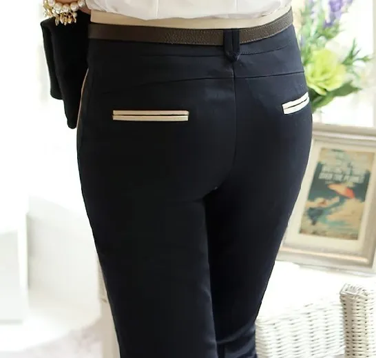 Женские офисные платье штаны брюки Slim Fit для Для женщин узкие карандаш s работа в