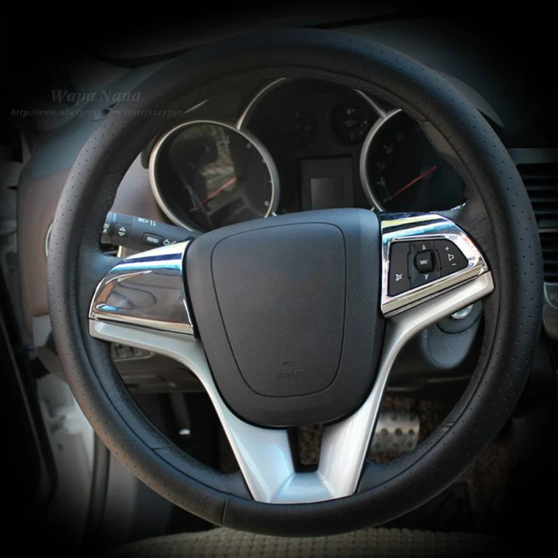 Хромированная накладка на руль автомобиля вставка наклейки аксессуары для CHEVROLET