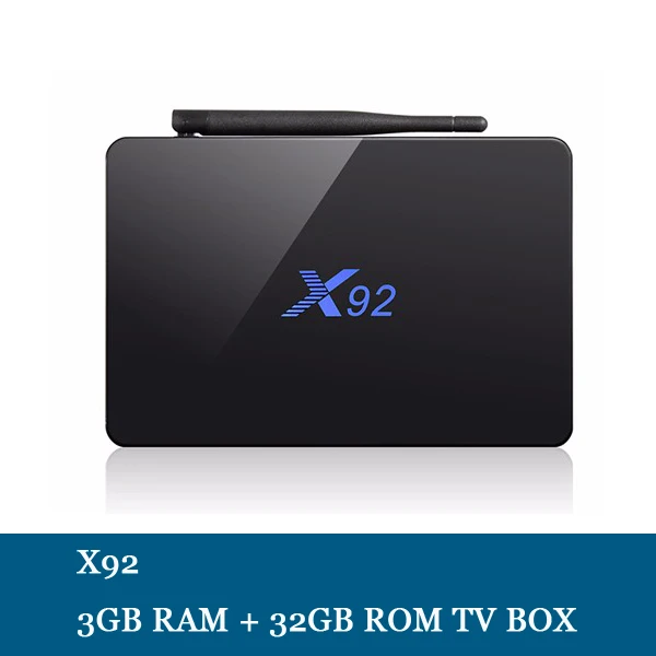 Смарт-ТВ приставка RUIJIE X92 Amlogic S912 Восьмиядерный Android 7,1 3 ГБ ОЗУ 32 Гб ПЗУ 2,4 ГБ/5 Гб двойной Wifi 4K 1000M LAN Smart tv - Цвет: 3GB 32GB