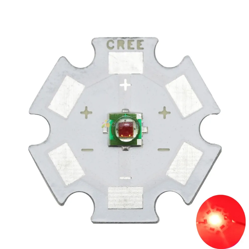 10 шт. ярко красный светодиод CREE XP E Photo 660 нм 3 Вт XPE светодиодный эмиттер с диаметром