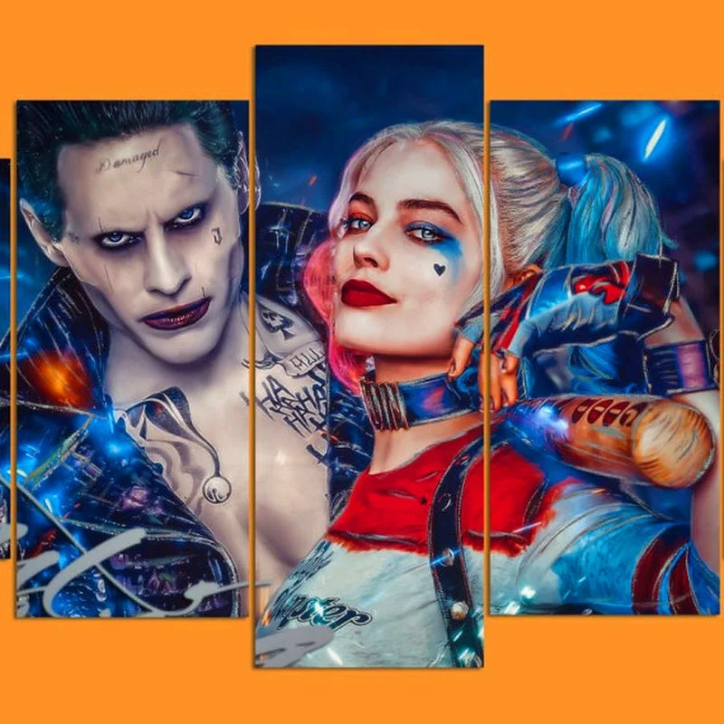 2017 Цзе сделать арт отряд самоубийц Джокер и Харли Квинн Джаред лето Марго Робби Art