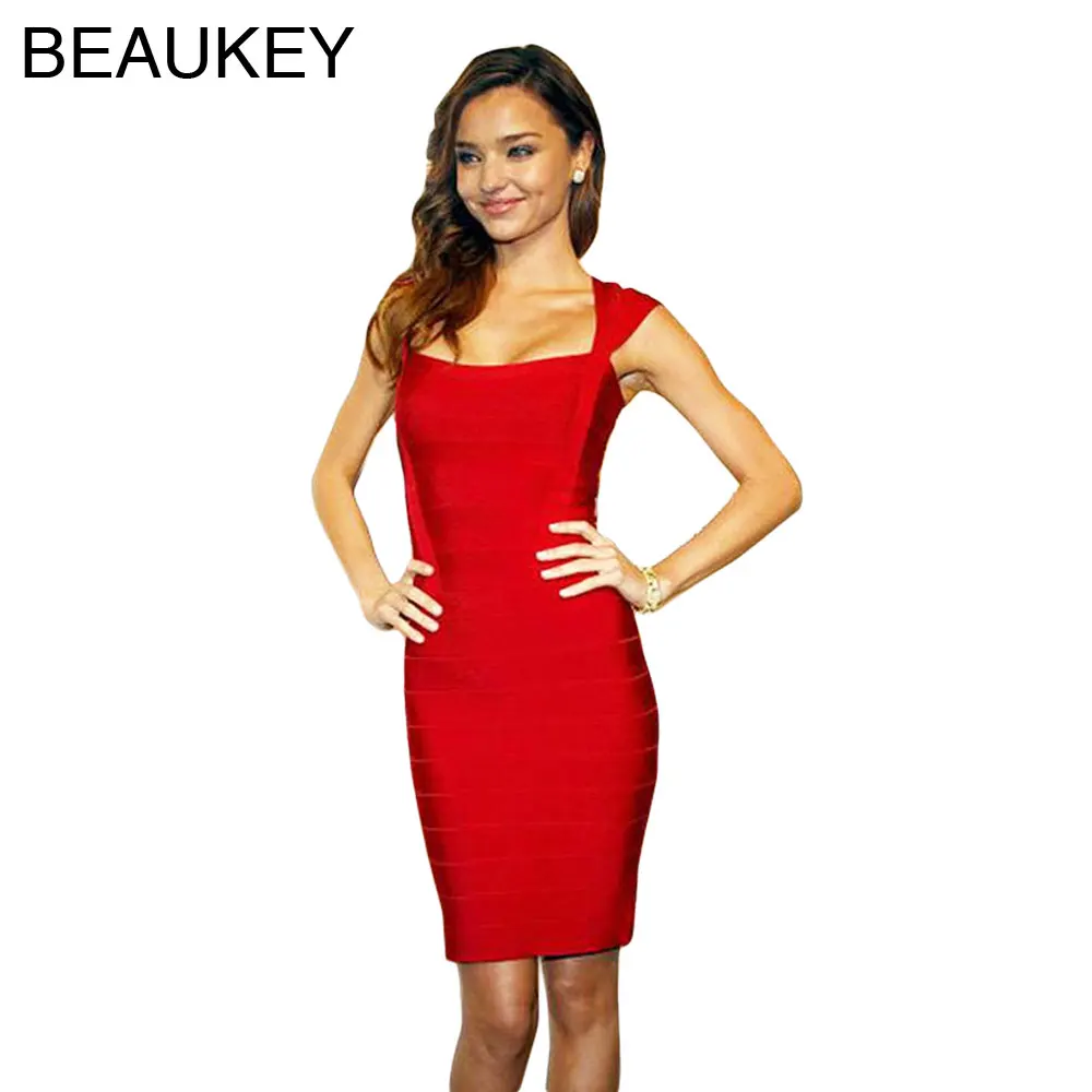 BEAUKEY облегающее платье из вискозы и спандекса с рукавами крылышками сексуальное