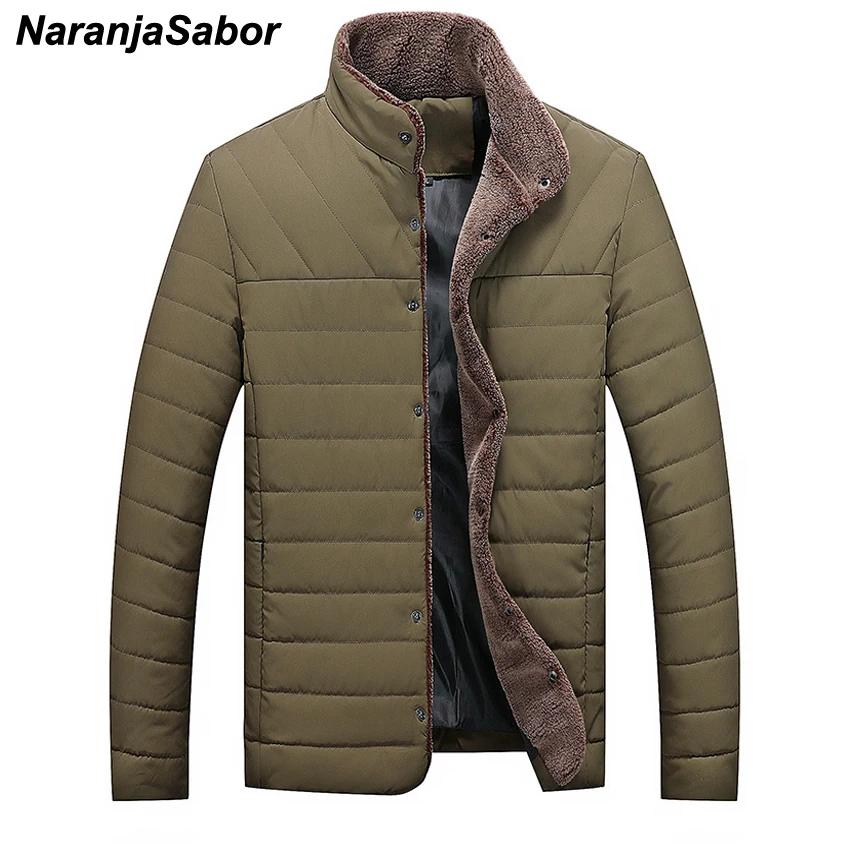 Новая мужская куртка NaranjaSabor на осень зиму 5XL повседневные теплые парки мужские