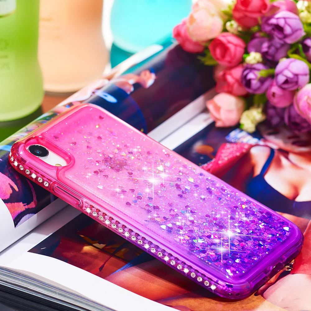 Зыбучий песок Градиент для iPhone 7 7Plus 8 8Plus 6 6s Plus 5 5S SE X XS MAX XR динамический Жидкий