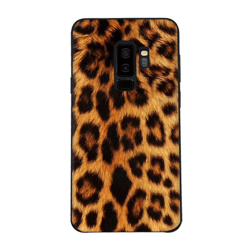 Силиконовый мягкий ТПУ чехол для Samsung Galaxy A3 A5 A6 Plus 2016 2017 2018 с леопардовым принтом |