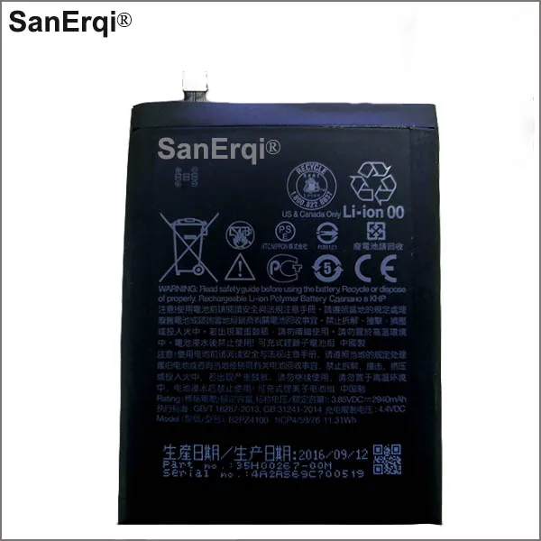 

2940mAh Battery 35H00267-01M B2PZ4100 for HTC 99HALL015-00 Desire 650 4G SanErqi