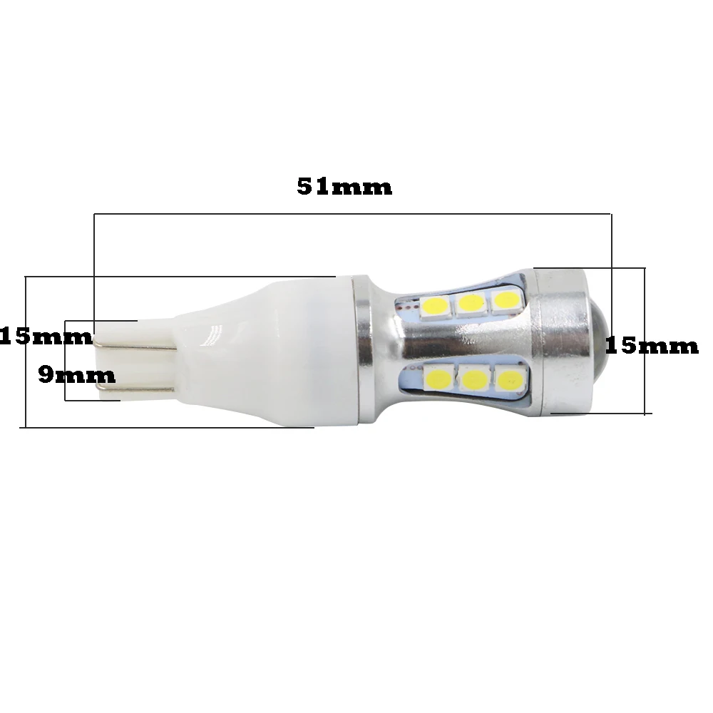 YSY 20 шт T10 15 SMD 3030 лампы внутренний излучатель СИД 194 W5W Автомобильные Внешние 12V
