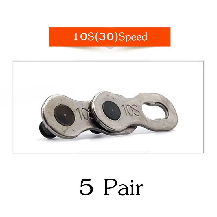 10S 5 Pair VXM 6/7/8/9/10/11 Скорость велосипедной цепи разъем замок комплект MTB дорожный велосипед Разъем для быстрого мастер стык соединения цепи велосипеда Запчасти - Цвет: 10S 5 Pair