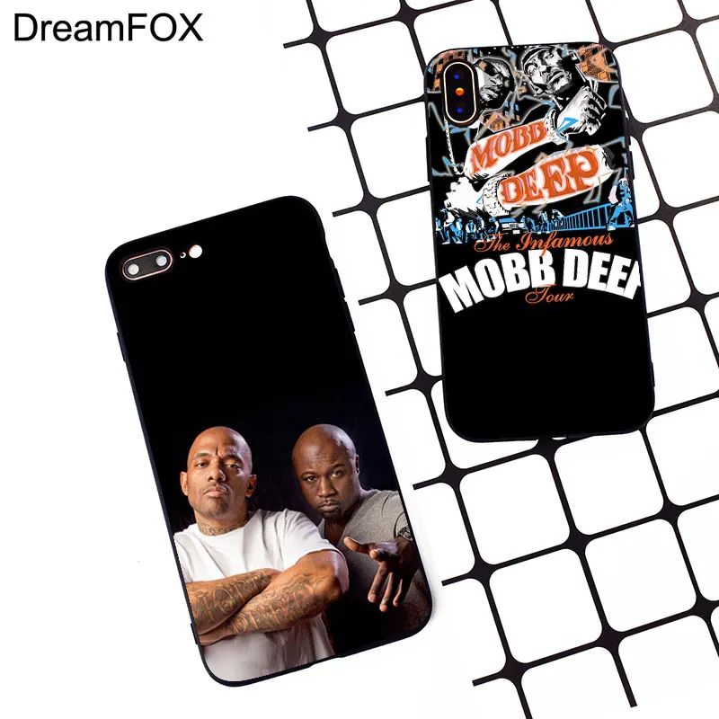 M459 Dr. Dre Mobb глубокий черный мягкий ТПУ силиконовый чехол для Apple iPhone 11 Pro XR XS Max X 8 7 6 6S