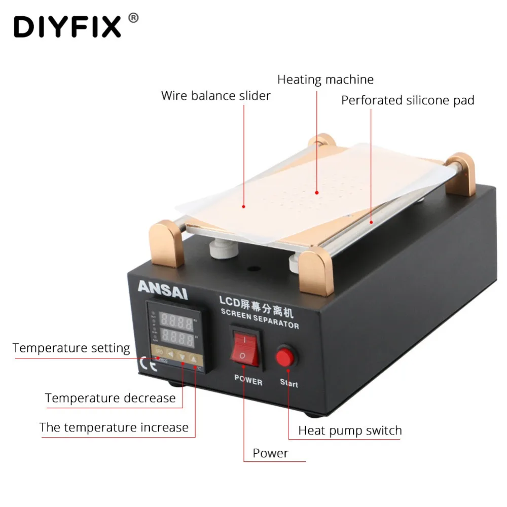 Сепаратор ЖК DIYFIX со встроенным вакуумным насосом электроинструменты для
