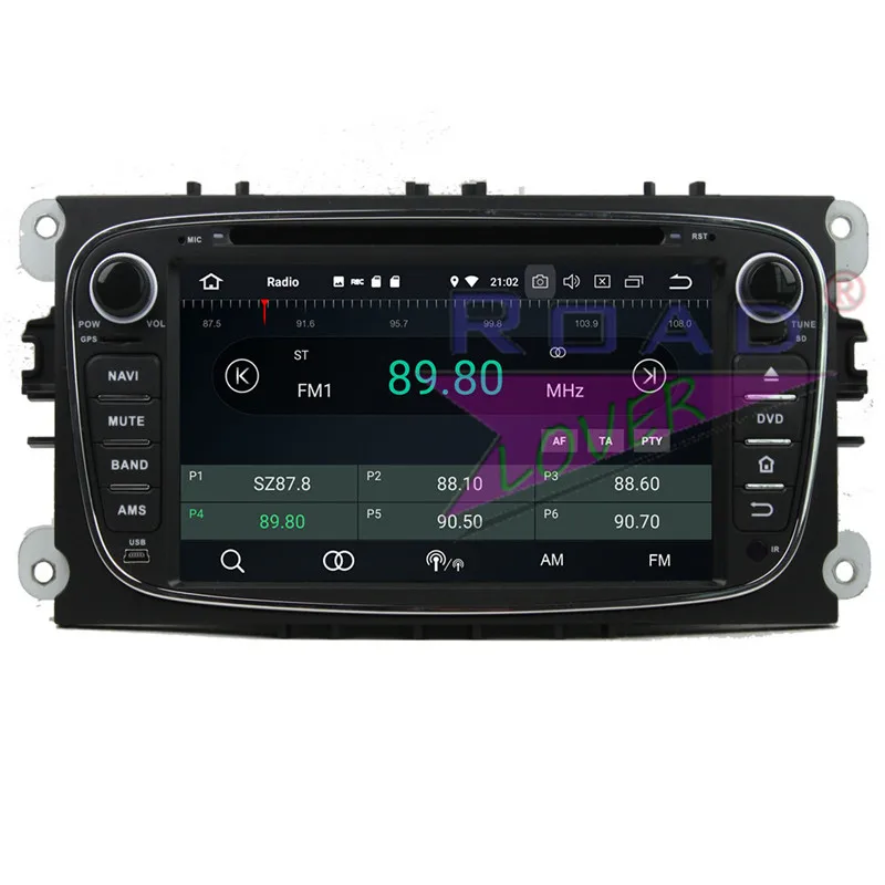 Автомобильный DVD плеер Roadlover Android 9 0 для Ford Mondeo 2007 2010 S max 2008 Tourneo Connect Transit Stereo GPS