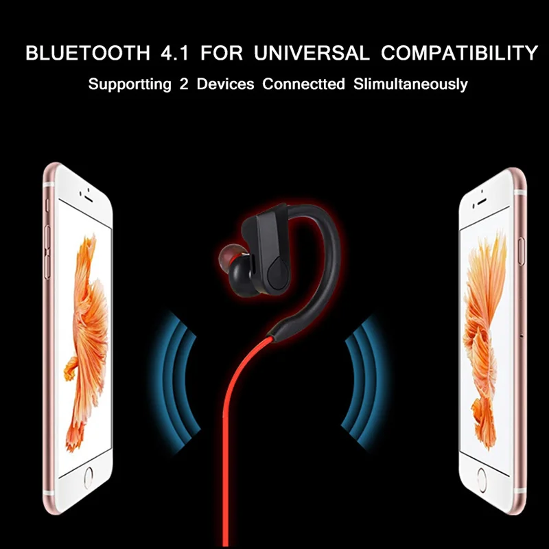 Беспроводная bluetooth гарнитура встроенный микрофон наушники для громкой связи и