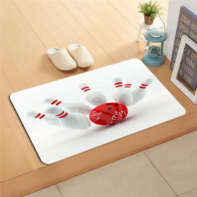 #q306s Custom HD bowling Doormat Home Decor Door mat Floor Mat Bath Mats foot pad U-306sitt-718u | Дом и сад